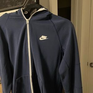 Nike navy zip up sweater